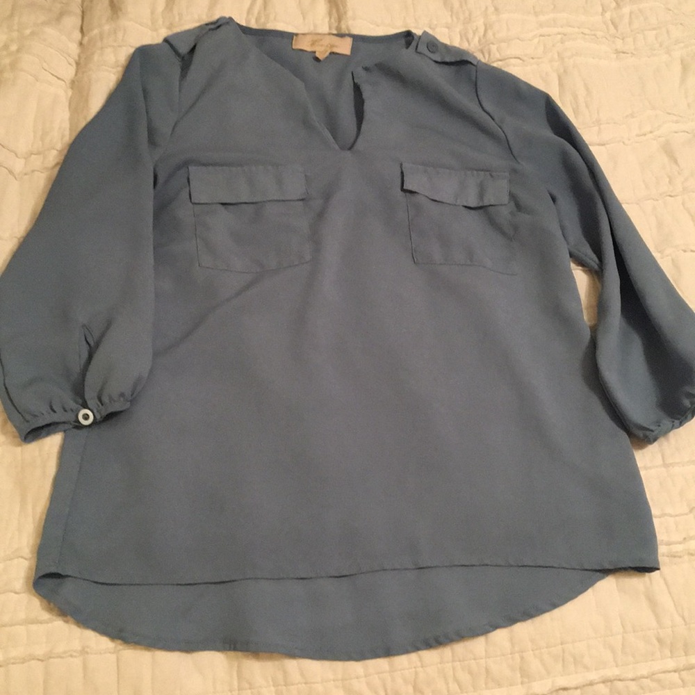 Light blue blouse